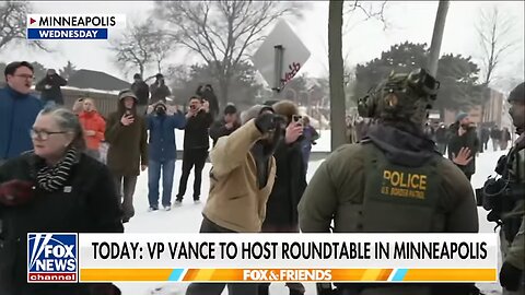 NEW CONFRONTATION: Agitators block road, surround ICE vehicles