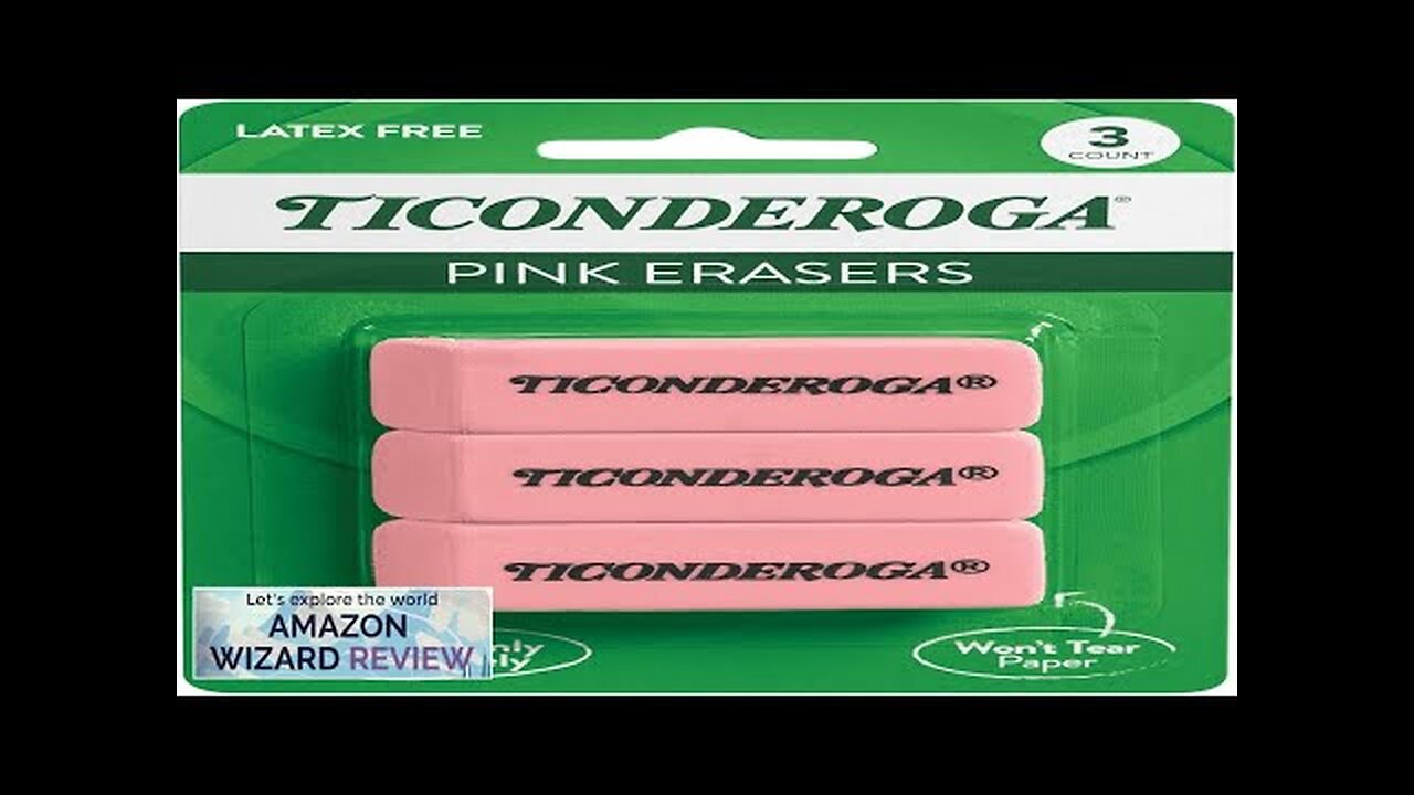 Ticonderoga Wedge Erasers Pink 3 Review