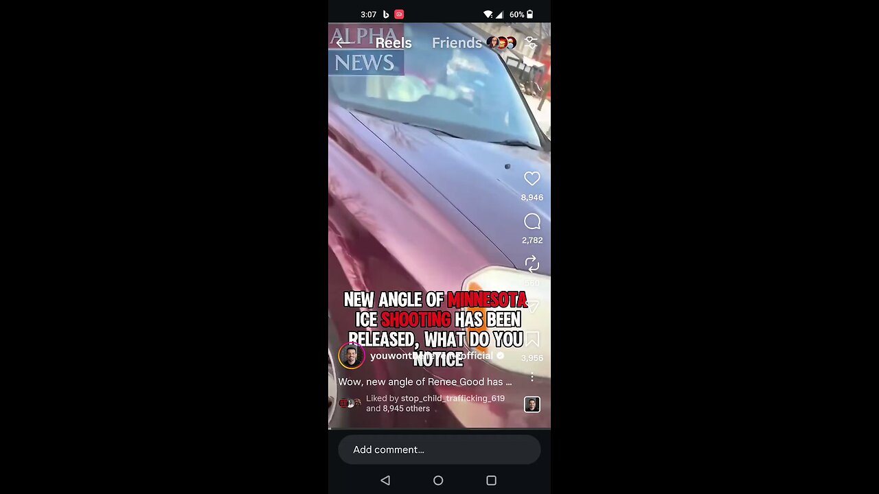 The ICE Agent's Phone Camera View