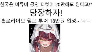 홀로라이브 월드 투어 서울 내한 공연 금액 18만원, AGF2025 소식