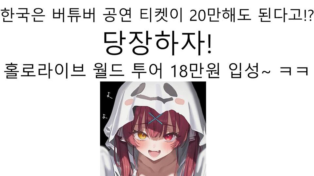 홀로라이브 월드 투어 서울 내한 공연 금액 18만원, AGF2025 소식