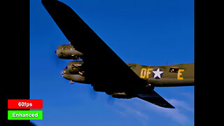 WW2 Enhanced Footage, B-17 Mass Takeoff, High Altitude Flying | Documentary #history #wwII #airforce