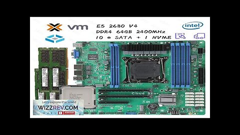 XEON Nas Motherboard Kit 10 SATA with E5 2680V4 DDR4 64GB Support Review