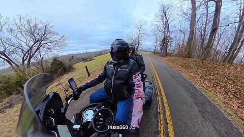 Back roads first ride as a couple.