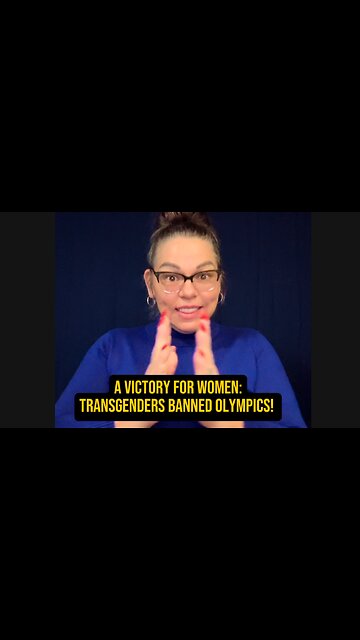 🚨 A Victory For Women! 🙌 Transgenders Banned From Olympics! 😱 #ASL #deaf #signlanguage