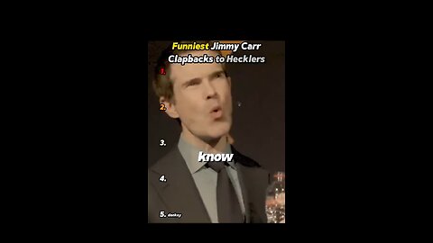 Unforgettable Heckler Moments with Jimmy Carr