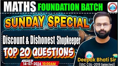 MATH CLASS, SUNDAY SPECIAL #9