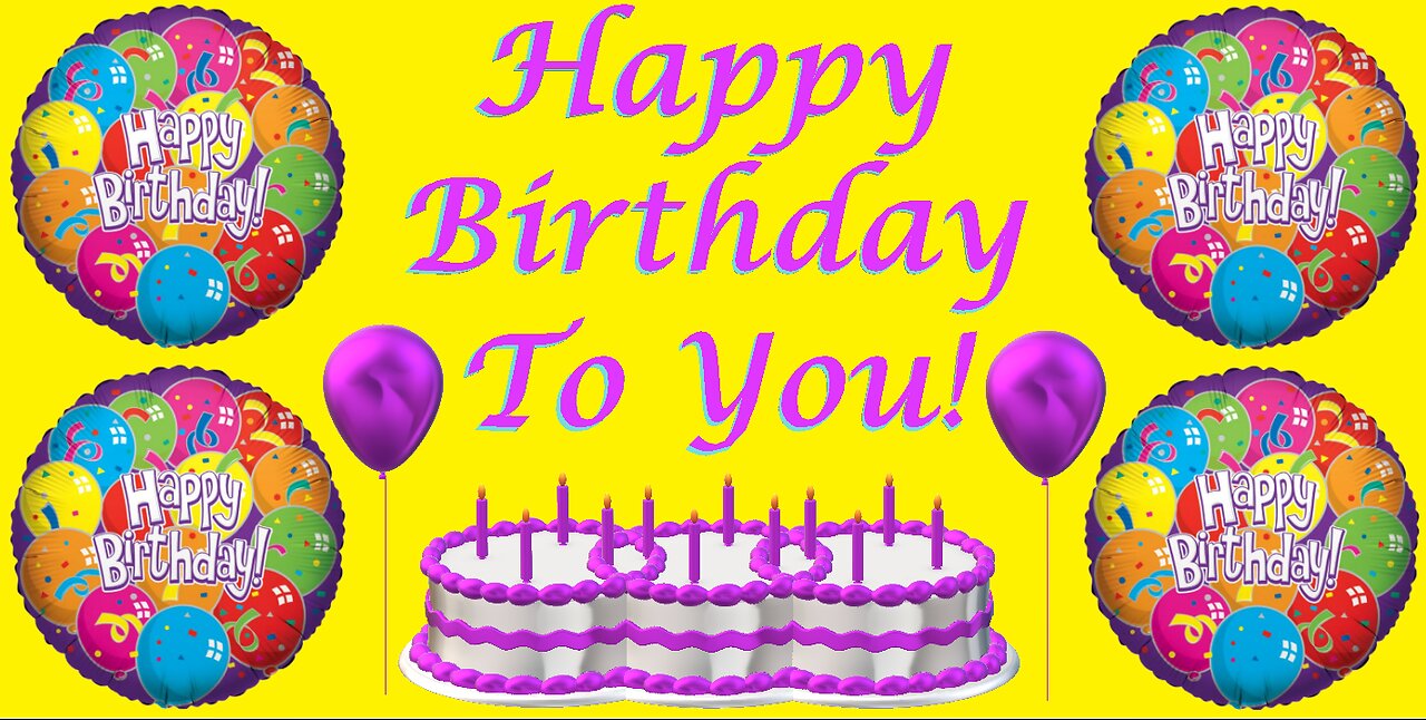 Happy Birthday 3D - Happy Birthday - Happy Birthday To You - Happy Birthday Song Video Card