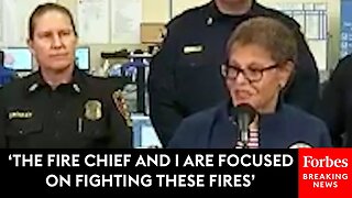 L.A. Mayor Karen Bass: 'Differences' The Fire Chief And I Have 'Will Be Worked Out In Private