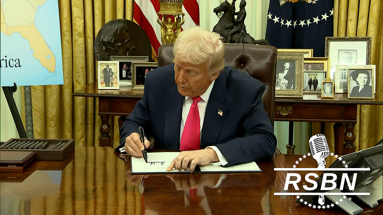 WATCH: President Trump Signs Executive Orders in the Oval Office - 3/6/25