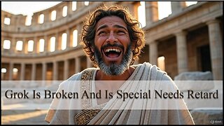 Grok Is Broken & Rides The Little Bus For Special Needs Tards!