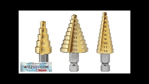 Drillpro 3Pcs 1/4 Inch Hex Shank HSS Titanium Coated Step Drill Bit Review