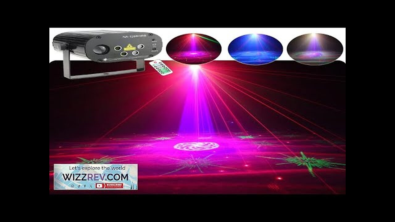 ESHINY 5 Lens RGB Laser 128 Patterns Projector Disco Light DJ Party Review