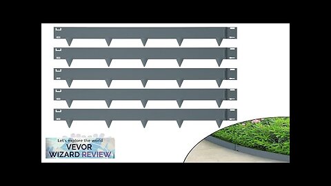 VEVOR Steel Landscape Edging 5-pack Steel Garden Edging Borders 39" L x Review