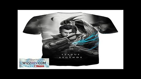 League of Legends Yasuo Swordman Awesome 3D Design T-shirt Review