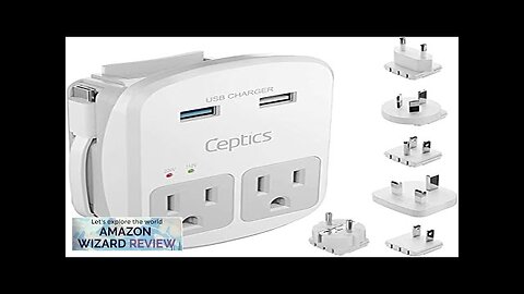 Ceptics World Travel Adapter Kit QC 3.0 2 USB + 2 Review