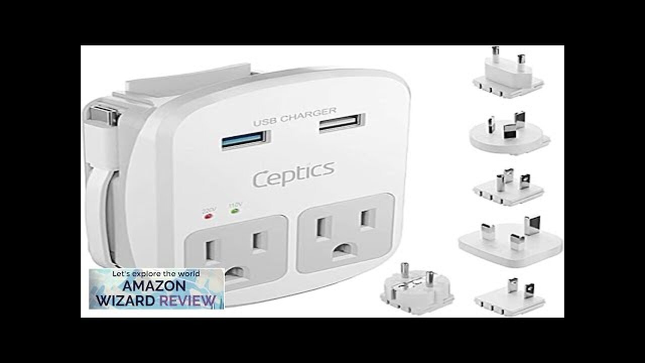 Ceptics World Travel Adapter Kit QC 3.0 2 USB + 2 Review