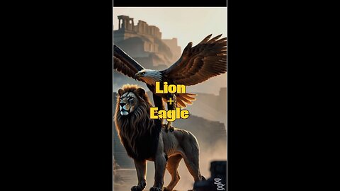 Ancient Lion Meets Ancient Eagle 🦅 🦁