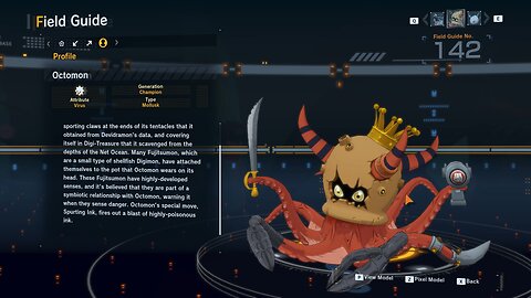 octomon all digivolution/de-digivolution/profile Digimon Story Time Stranger