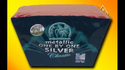 BKV Metallic Classic Silver 1 by 1 - Vuurwerk Cake