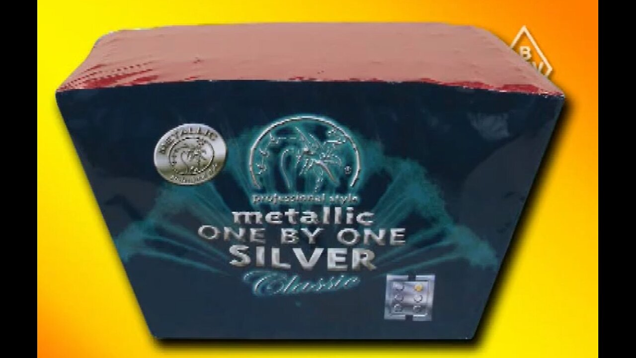 BKV Metallic Classic Silver 1 by 1 - Vuurwerk Cake