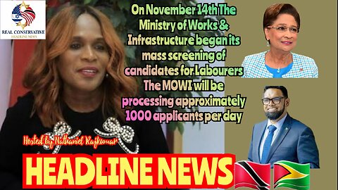 NEWS REPORT TRINIDAD & TOBAGO November 15th 2025 Headline News