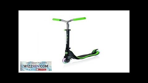 Globber Flow 125 Light Up 2 Wheel Scooter Black Neon Green Review