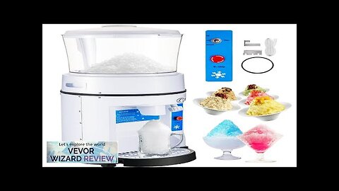 VEVOR 110V Commercial Ice Shaver Crusher 1100LBS/H with 17.6 LBS Hopper 350W Review