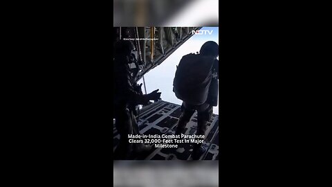 Made-In-India Combat Parachute Clears 32,000 Feet Test In Major Milestone