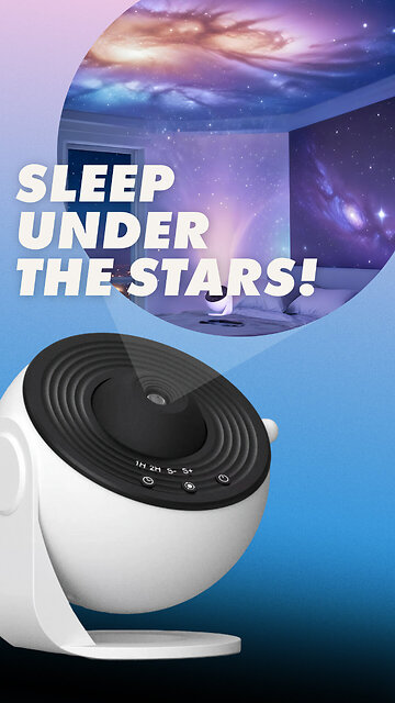 LED Galaxy Projector Starry Sky Night Light 360°