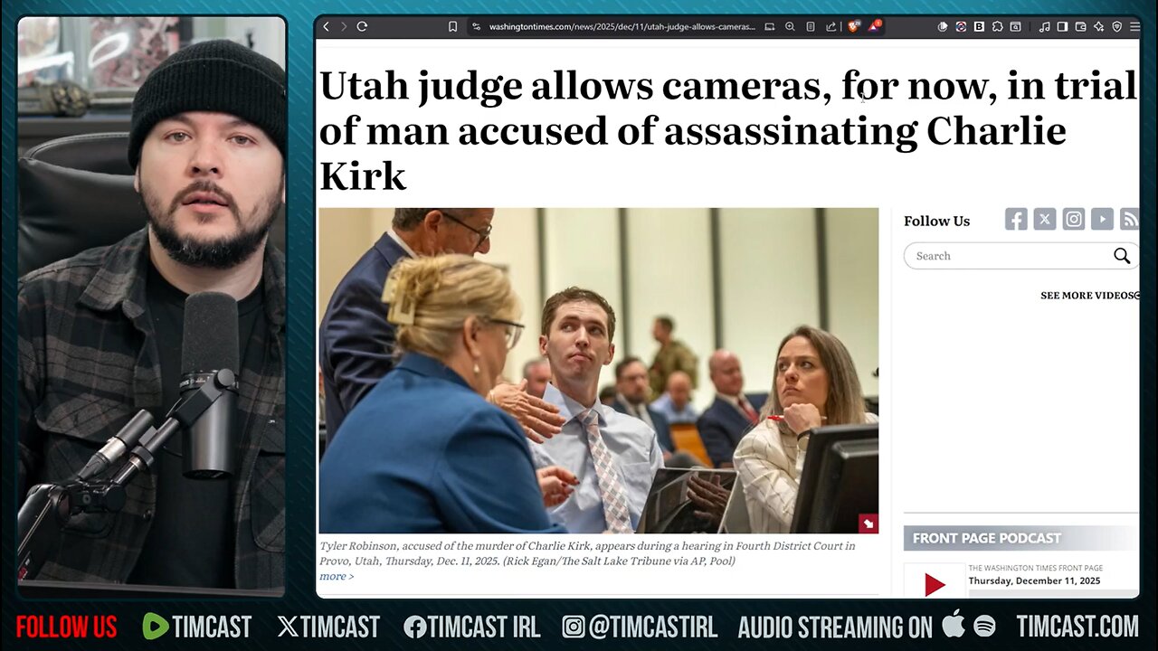 Judge ALLOWS Cameras In Tyler Robinson Hearing, IT HAS BEGUN