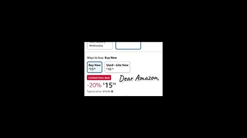 Dear Amazon…