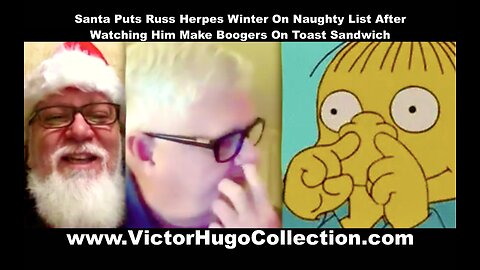 Santa Sees Jim Fetzer Joachim Hagopian Watch Herpes Russ Winter Pick His Nose For Booger Sandwich