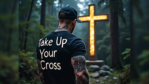 TAKE UP YOUR CROSS- The LORD your GOD is with you, the Mighty Warrior who SAVES!
