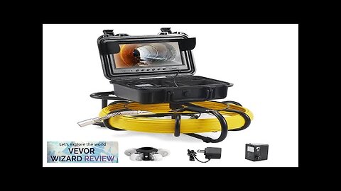 VEVOR Sewer Camera Pipe Inspection Camera 9-inch 720p Screen Pipe Camera 164 Review