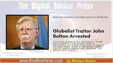 Globalist Traitor John Bolton Arrested!