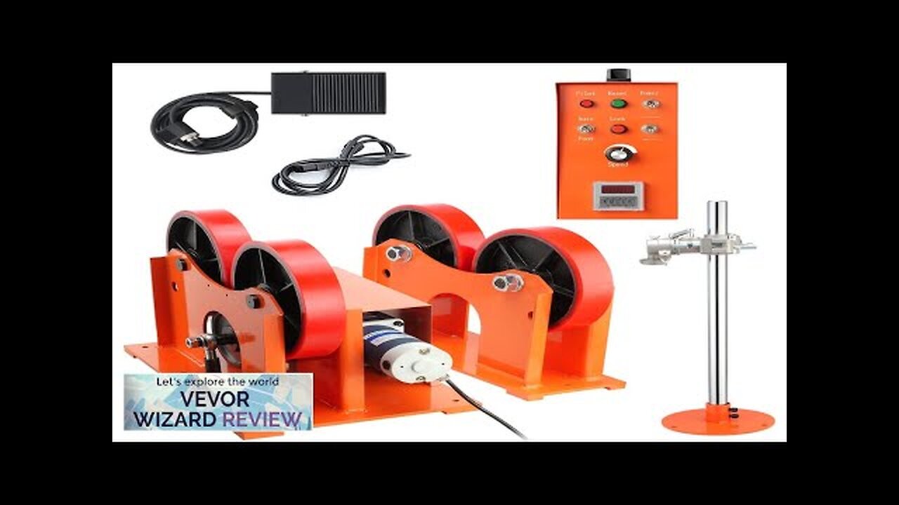 VEVOR 110V Turning Rolls Linkage Roller 1000KG/2205LBS Loading Welding Turning Roll Review