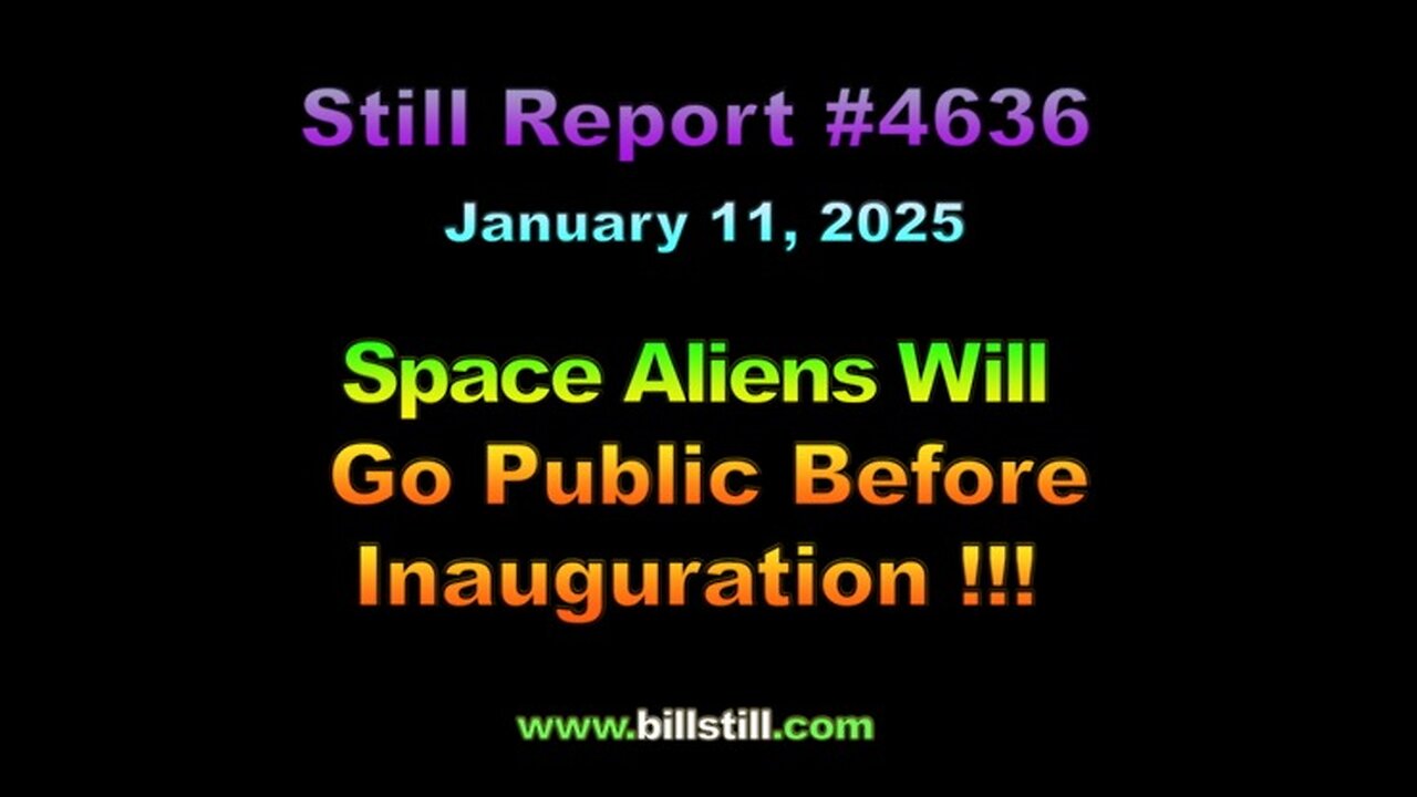 , Space Aliens Will Go Public Before Inauguration !!!, 4636