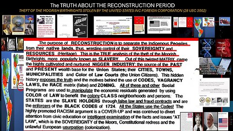 The TRUTH ABOUT THE RECONSTRUCTION PERIOD - THEFT OF THE MOORISH BIRTHRIGHTS.