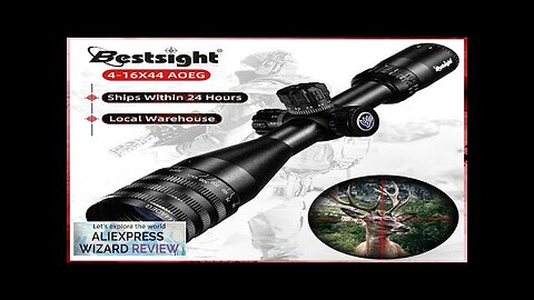 Bestsight 4-16x44 AOE Adjustable Optic Sight Green Red Illuminated Riflescope Hunting Scopes Review