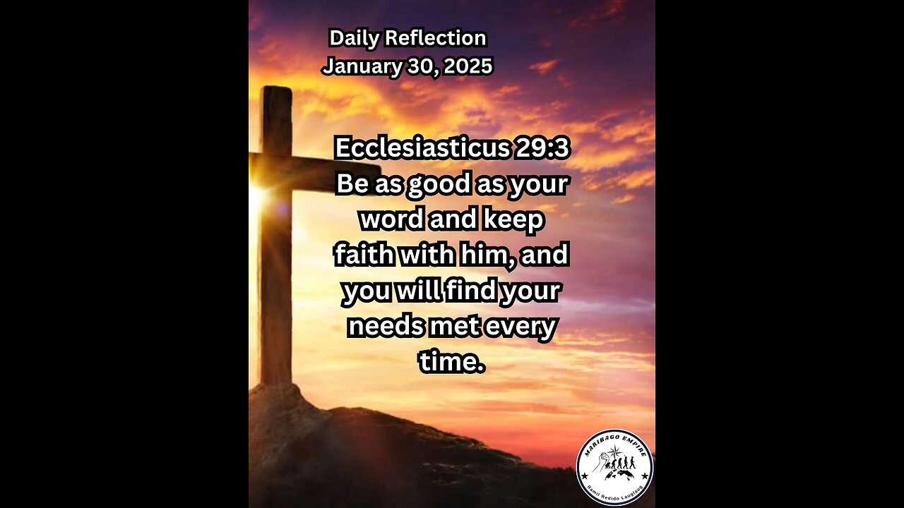 Daily Reflection January 30, 2025