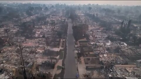 Drone footage Los Angeles fire 🔥