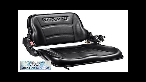 VEVOR Universal Forklift Seat Fold Down Tractor Seat with Adjustable Angle Back Review