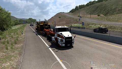 ATS, Uphill 7% grade, Mack Anthem, 59 t, automatic transmission