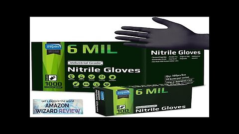 Inspire Black Nitrile Gloves HEAVY DUTY 6 Mil Nitrile Chemical Resistant Medical Review