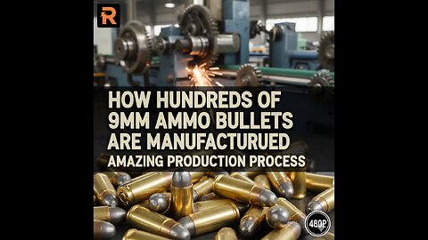 How Hundreds of 9mm Ammo Bullets Are Manufactured - Amazing Production Process _(480P)