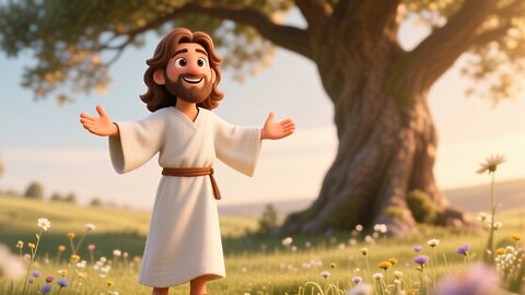 Jesus and the Children Portrait Format