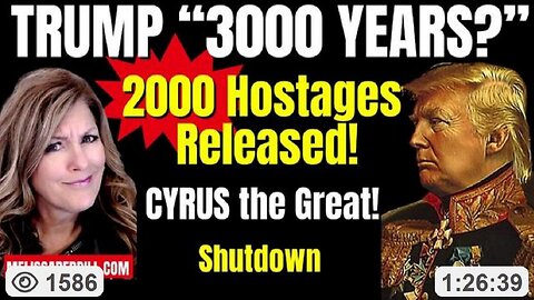 (10.14.25) 2000 Hostages Released. What is Trump 3000 years? ~ By 'Melissa Redpill The World'
