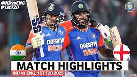 INDIA VS ENGLAND 1st T20 MATCH HIGHLIGHTS 