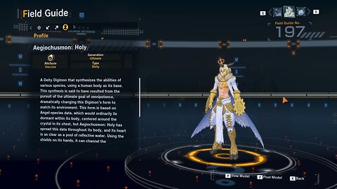 aegiochusmon holy all digivolution/de-digivolution/profile Digimon Story Time Stranger